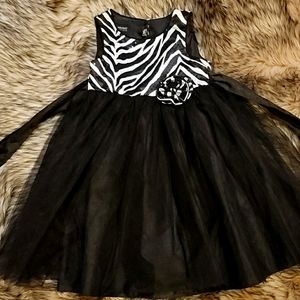 Zebra Print Holiday Dress